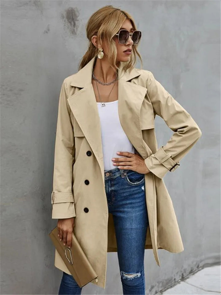Lena™ - Trenchcoat plus élégant avec revers