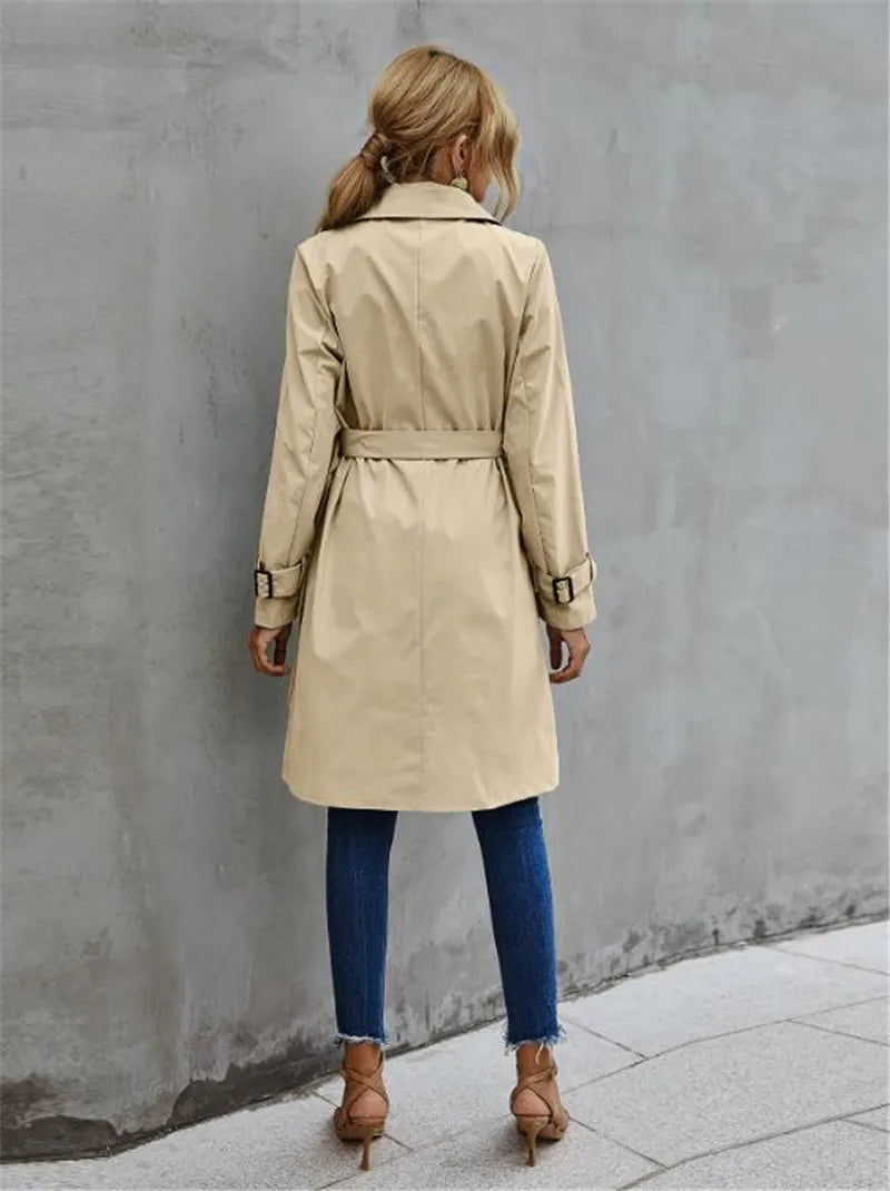 Lena™ - Trenchcoat plus élégant avec revers
