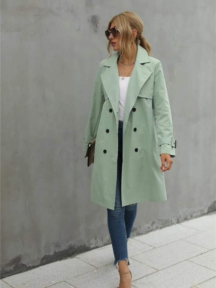 Lena™ - Trenchcoat plus élégant avec revers