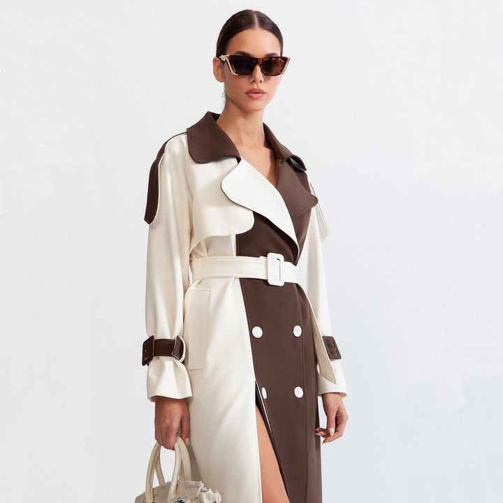 Ella - Bequemer stylischer Zweireiher Trenchcoat