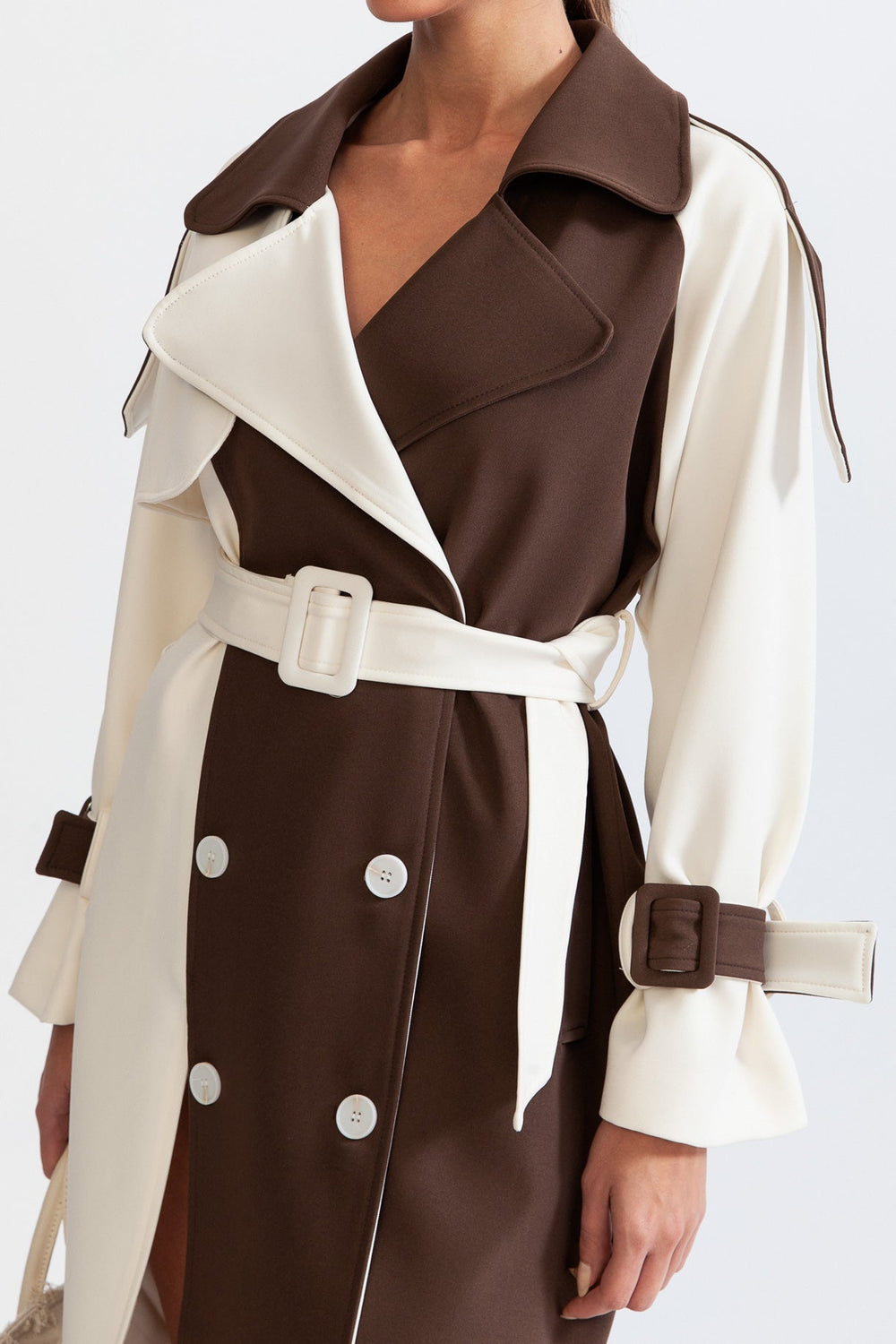Ella - Bequemer stylischer Zweireiher Trenchcoat