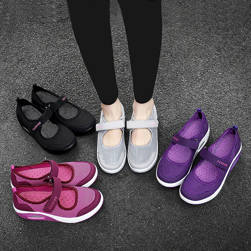 Anna - Chaussures orthopédiques légères et extensibles avec les meilleures chaussures de massage