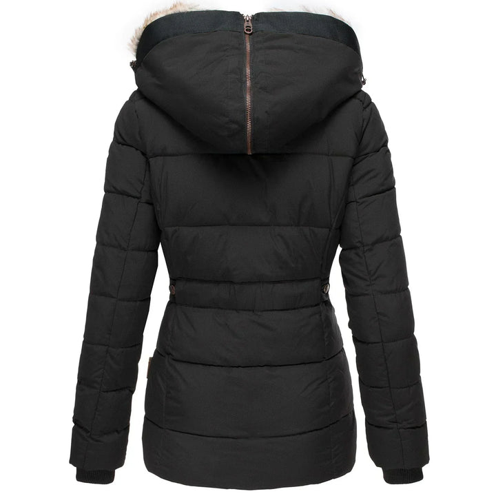 Carla™ - Bequeme warme Winterjacke mit Fell - Modefluss