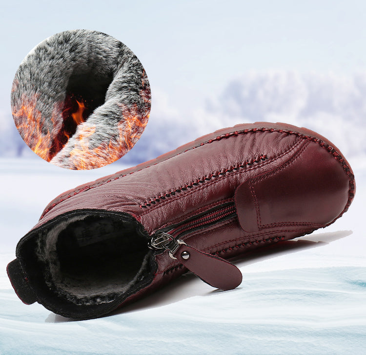 Rosie™ - Weiche, warme Winterstiefel aus veganem Leder