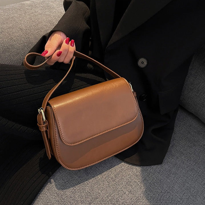 Nina™ - Handgefertigte stilvolle Umhängetasche aus Leder - Modefluss