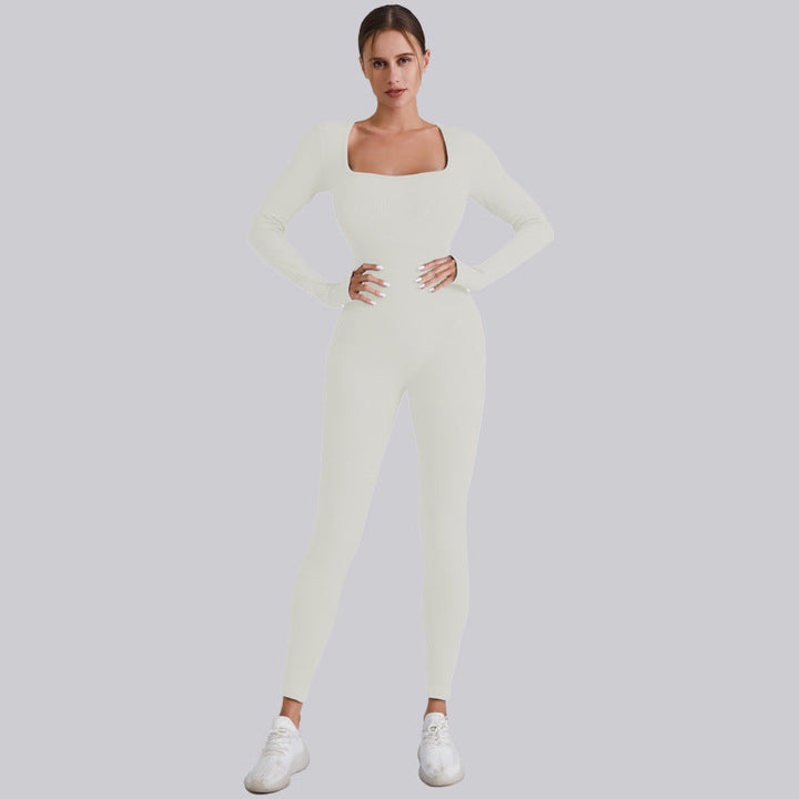 Seamless Long Sleeve Full Body Shaper Jumpsuit