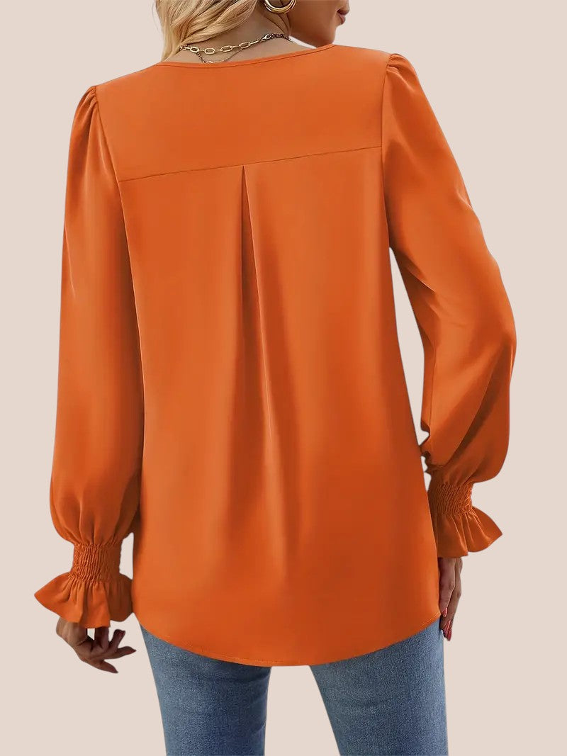 Clara™ - Blouse blanche élégante