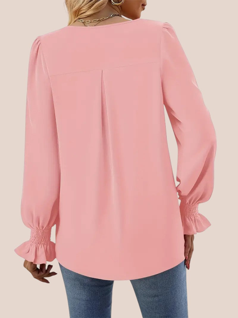 Clara™ - Blouse blanche élégante