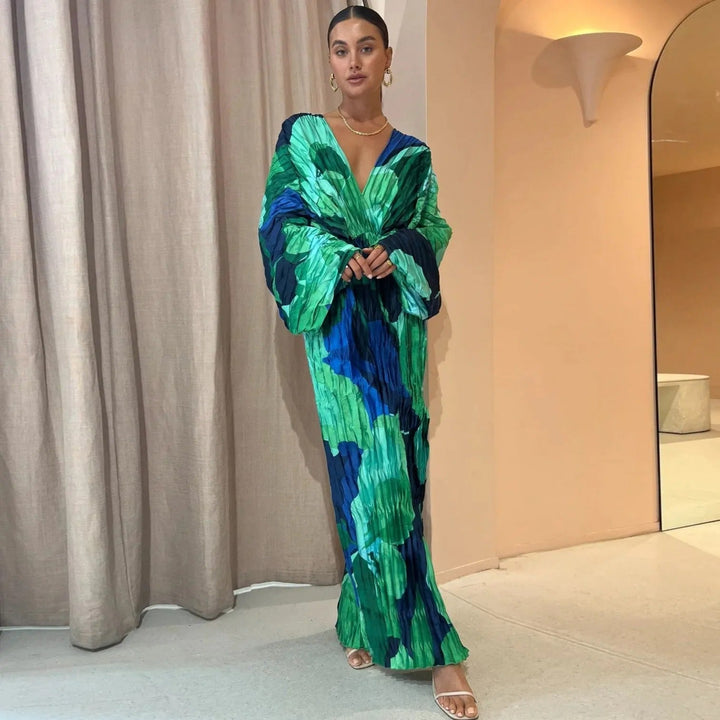 Lina - Bequemes, élégantes Kleid mit V-Ausschnitt 