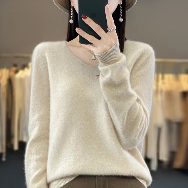 Ella™ - Bequemer weicher Kaschmirpullover - Modefluss