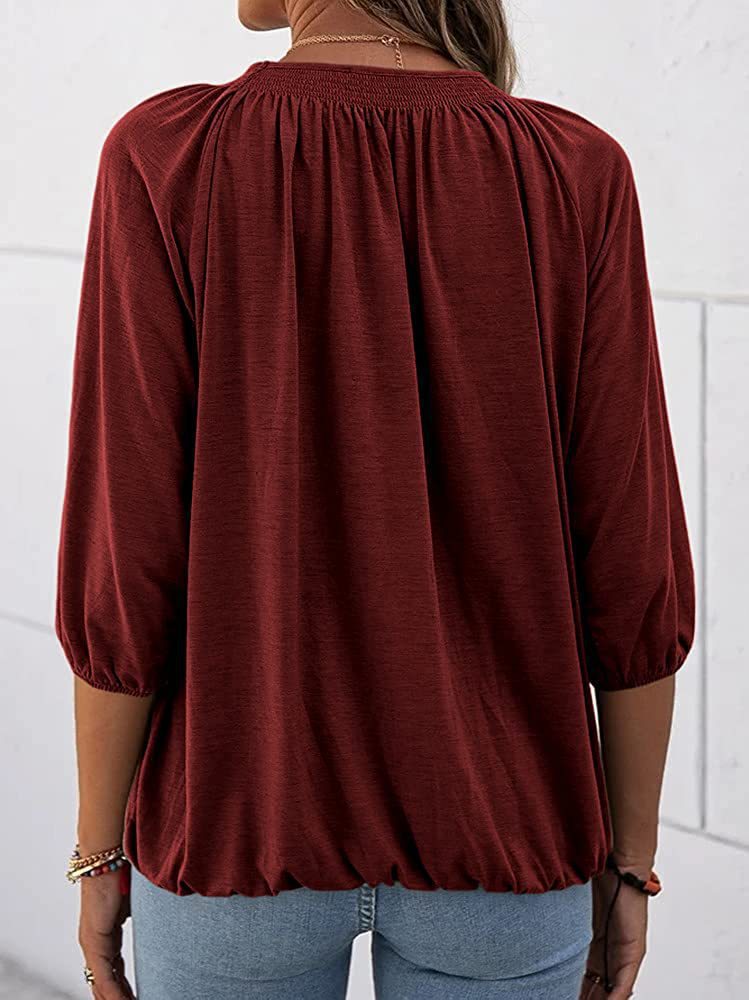 Stella™ - Stylische Rundhalsbluse aus Baumwolle