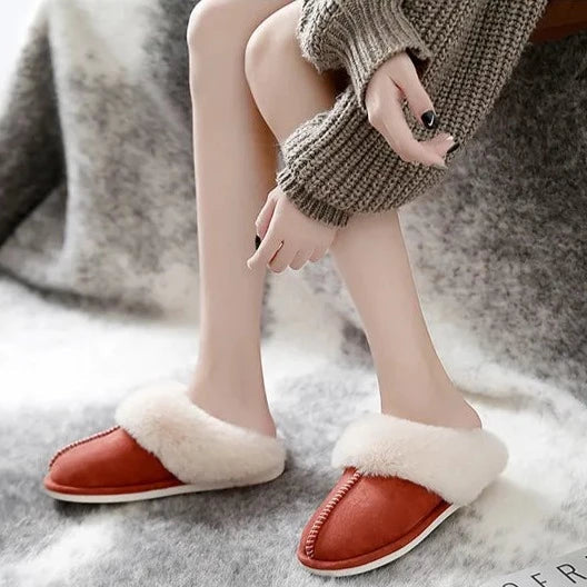 Nina™ - Warme Luxus-Hausschuhe aus Fell für den Winter