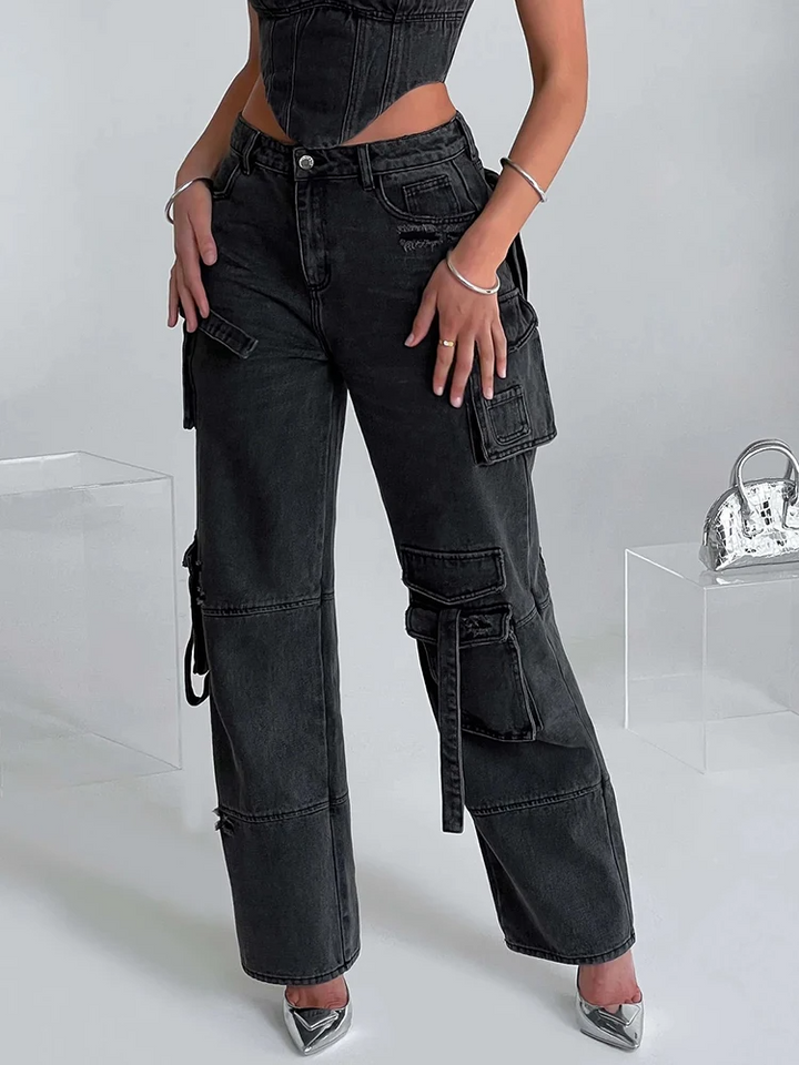 Stella™ - Stylische Cargohose aus Denim