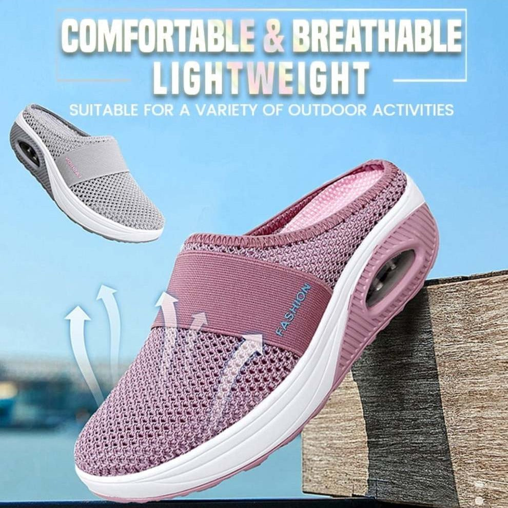 Emma - Chaussures de marche à enfiler avec coussin orthopédique