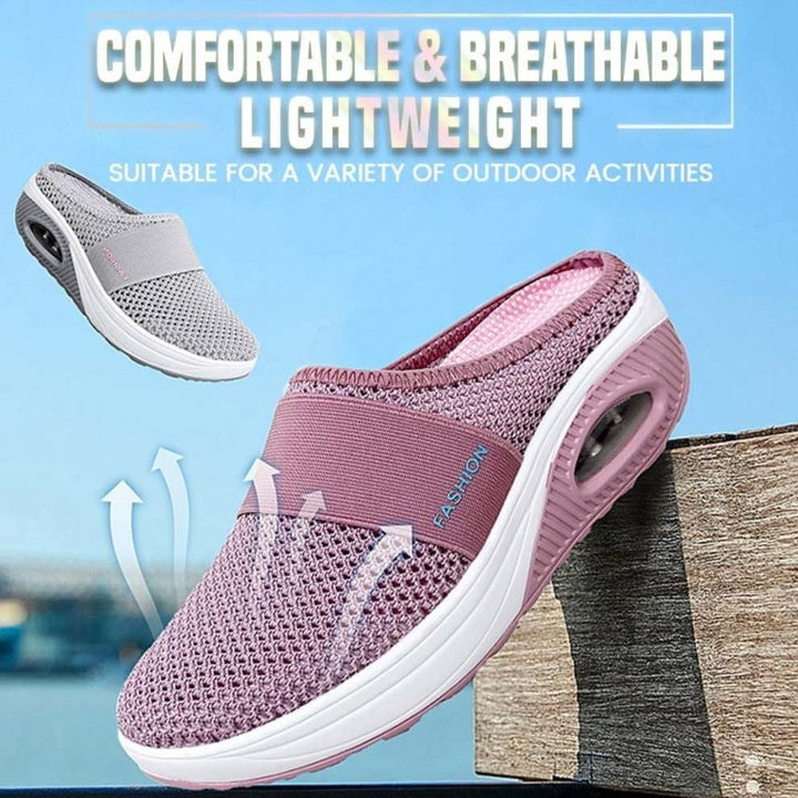 Emma - Chaussures de marche à enfiler avec coussin orthopédique