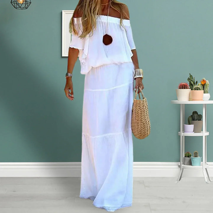 Vittoria Schulterfreies Urlaubs-Maxikleid