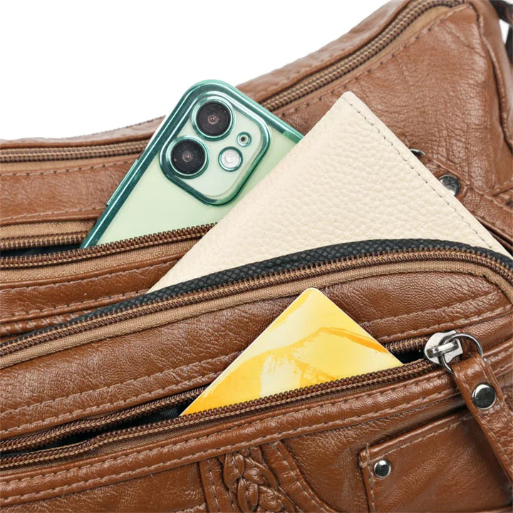 Harper™ - Stilvolle Handtaschen aus veganem Leder im Vintage-Stil