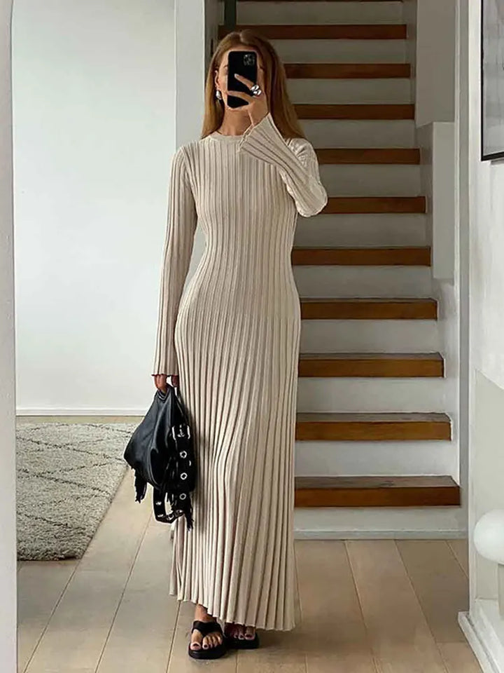 Sophie™ - Elegantes gestricktes Maxikleid