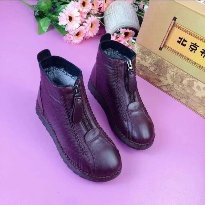 Rosie™ - Weiche, warme Winterstiefel aus veganem Leder