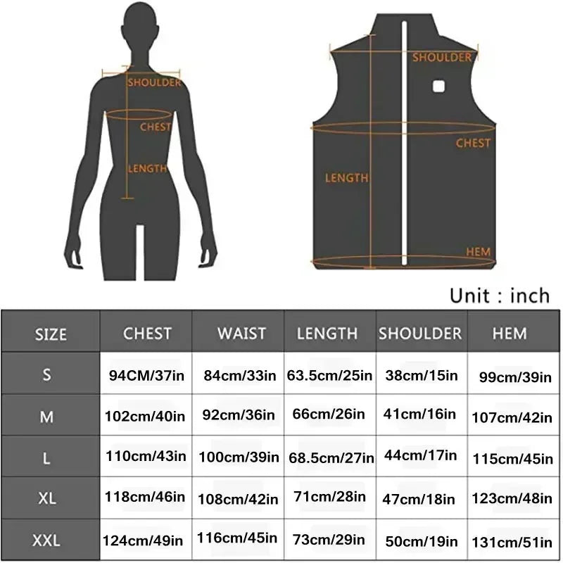 Women 9-zone Dual Switch Heating Vest Autumn and Winter Cotton Vest USB Infrared Electric Heating Suit Flexible Thermal Vest - Modefluss