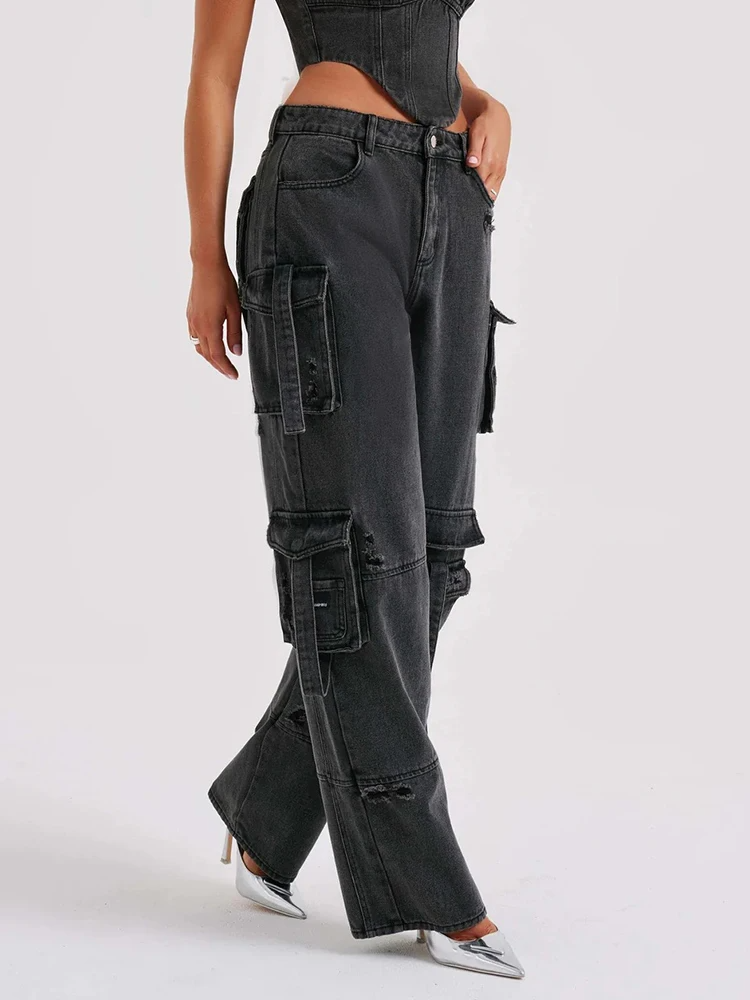 Stella™ - Stylische Cargohose aus Denim