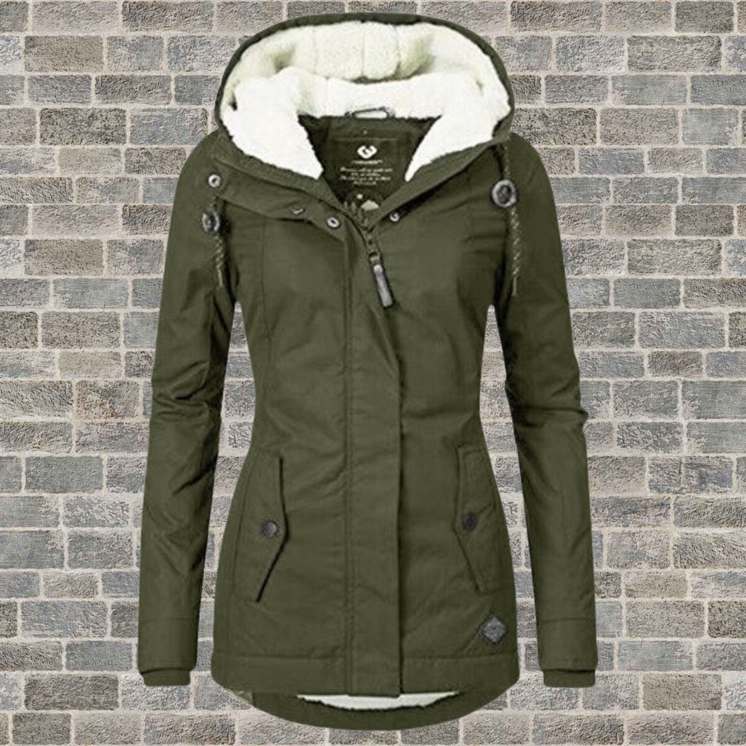 Lotte™ - Veste parka surdimensionnée avec capuche en polaire
