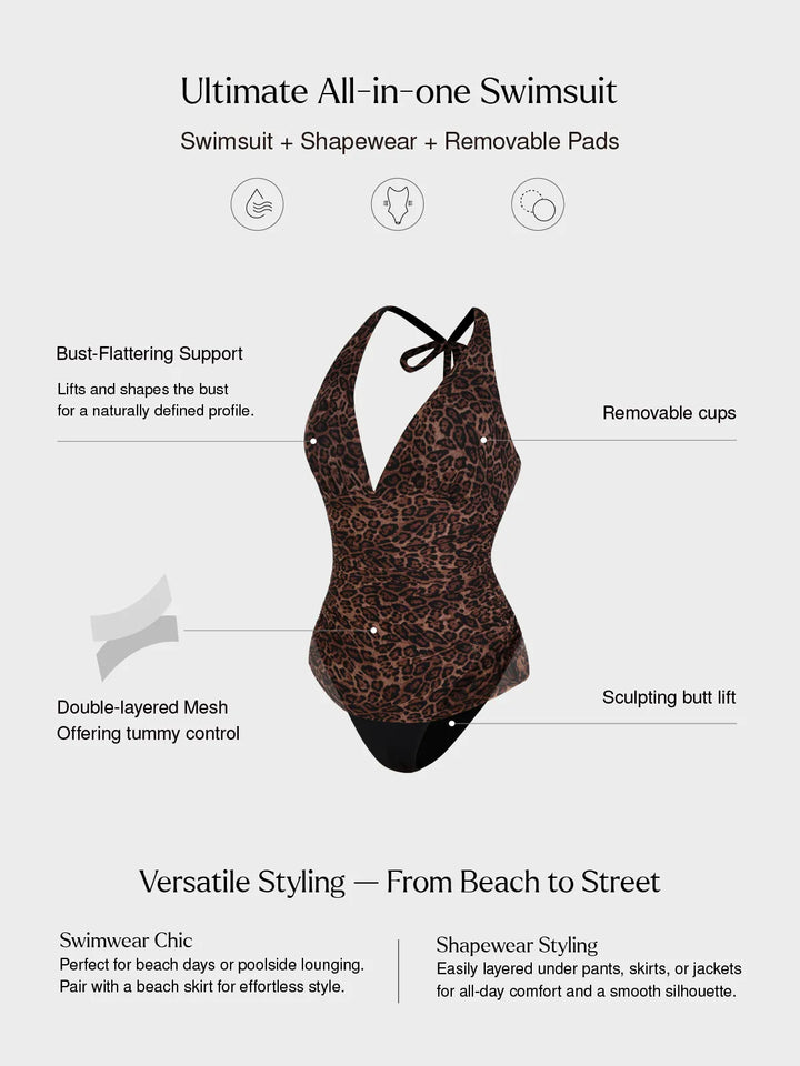 Maillot de bain une pièce gainant dos nu