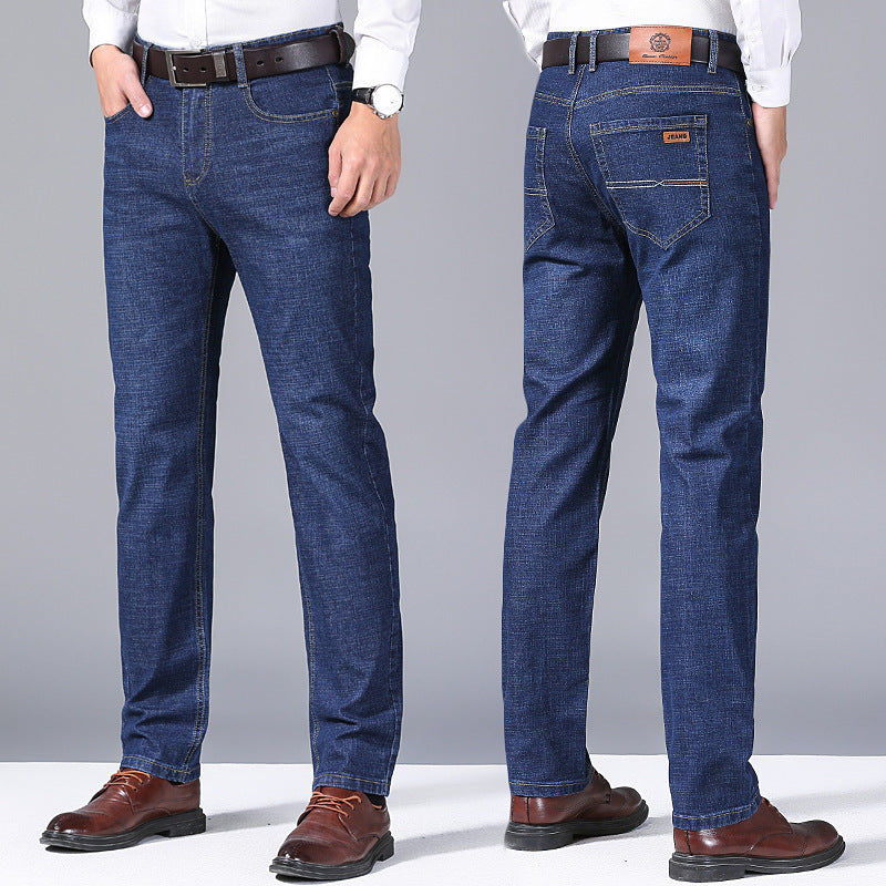 Autumn Thick Jeans Men's Loose Straight - Modefluss