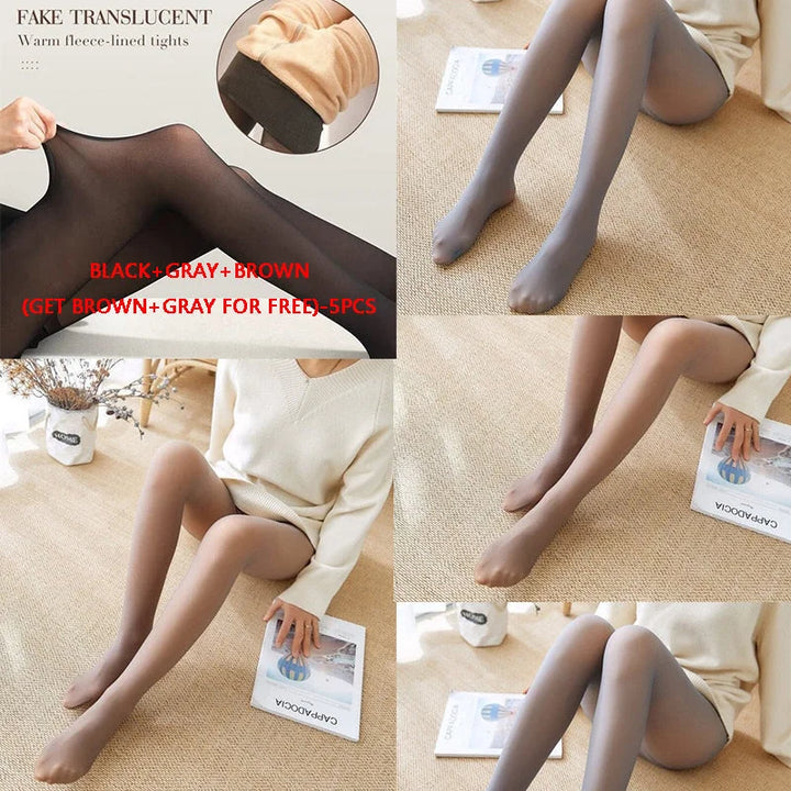Lina™ - Stylische, warme Strumpfhose mit Plüschfutter
