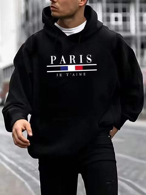 Autumn And Winter Printing Long Sleeve Loose-fitting Hoodie - Modefluss