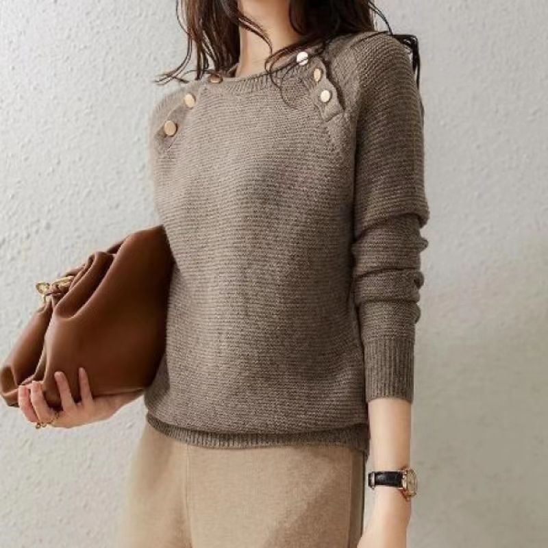 Europäische Mode – Lässige Strickpullover für Damen" - Modefluss