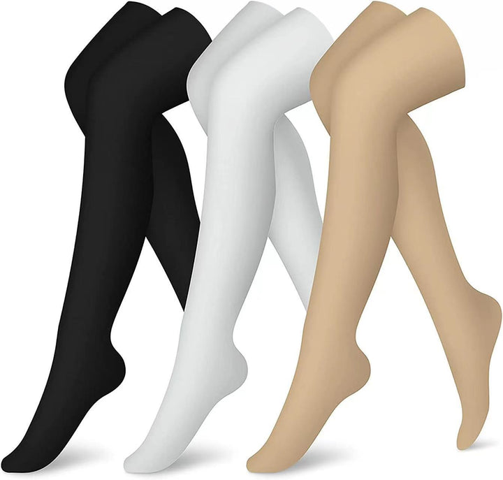 Pattern Gradient Leggings Lengthened Knee Socks - Modefluss