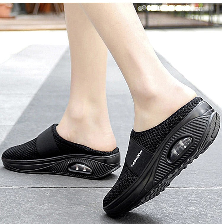 Emma - Chaussures de marche à enfiler avec coussin orthopédique