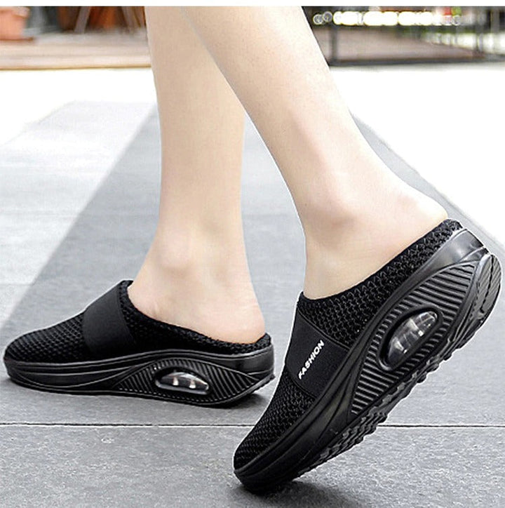 Emma - Chaussures de marche à enfiler avec coussin orthopédique