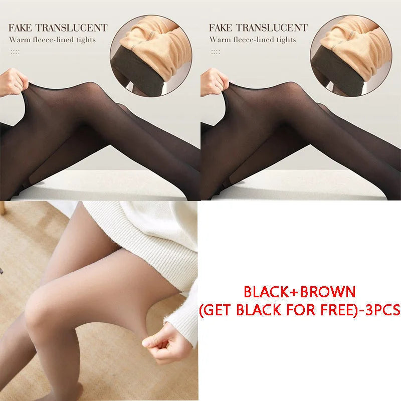 Lina™ - Stylische, warme Strumpfhose mit Plüschfutter