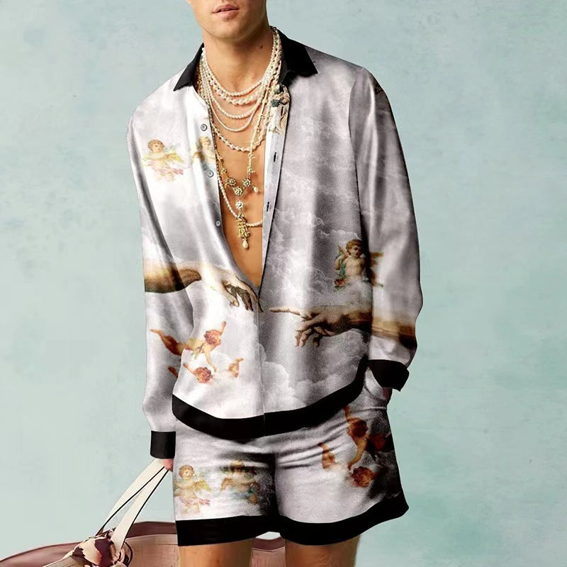 3D Printed Men's Clothing Shirt Outfit - Modefluss