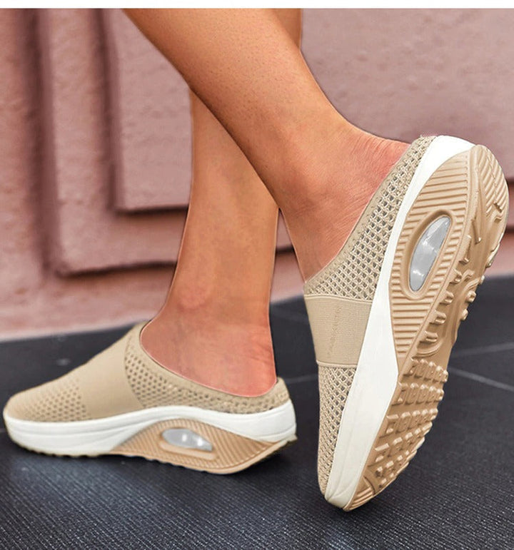Emma - Chaussures de marche à enfiler avec coussin orthopédique
