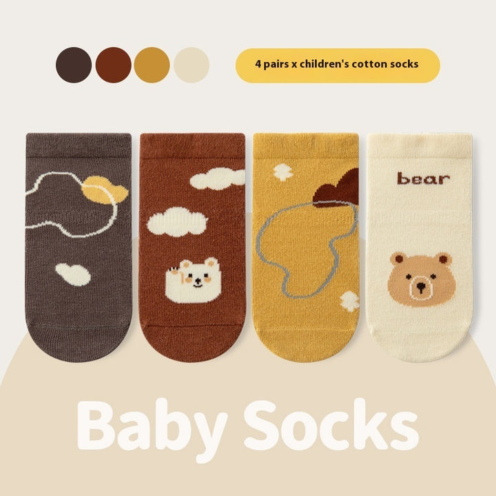 Indoor And Outdoor Children Non-slip Floor Socks Cartoon - Modefluss