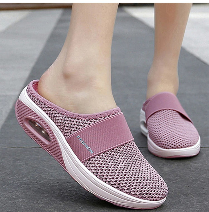 Emma - Chaussures de marche à enfiler avec coussin orthopédique