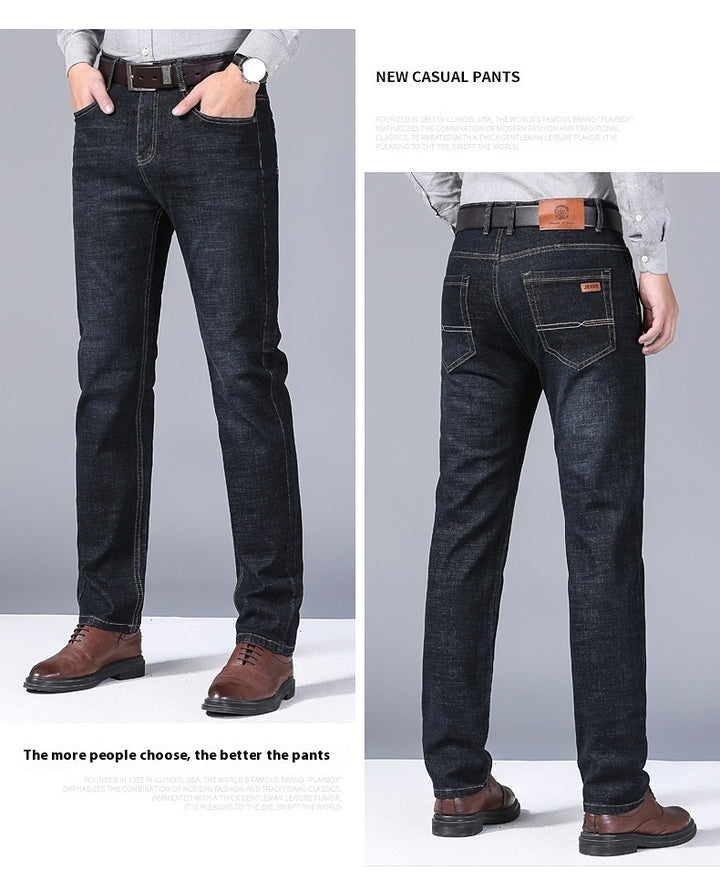 Autumn Thick Jeans Men's Loose Straight - Modefluss