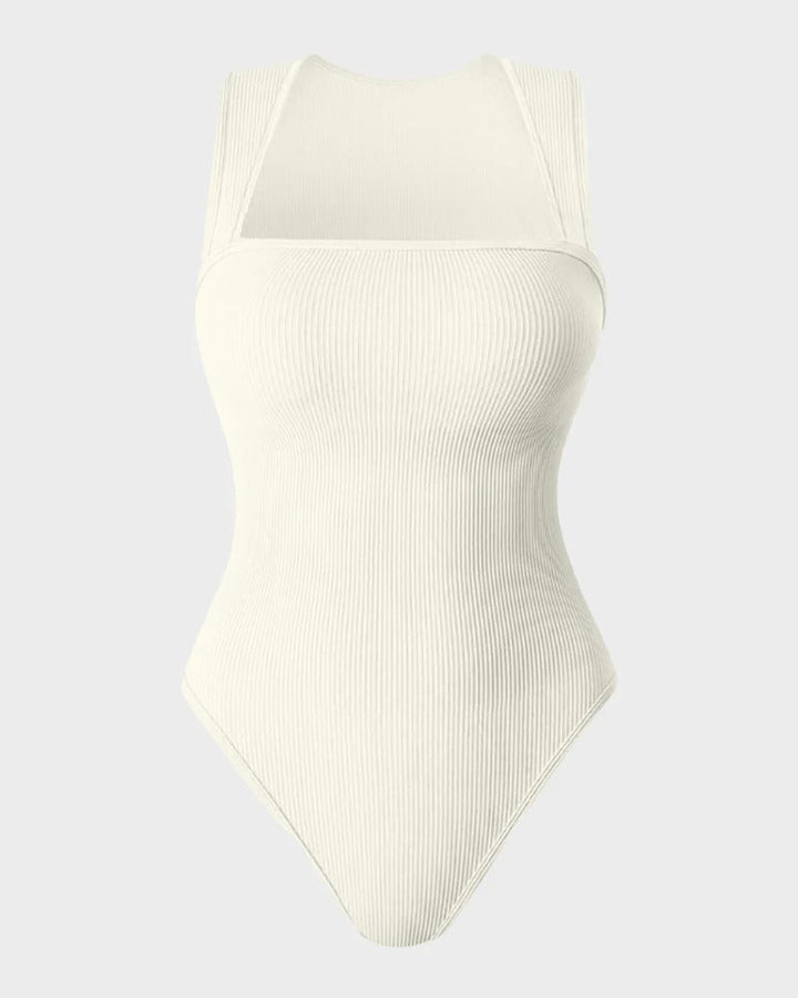 Square Neck Tummy Control Bodysuits For Women