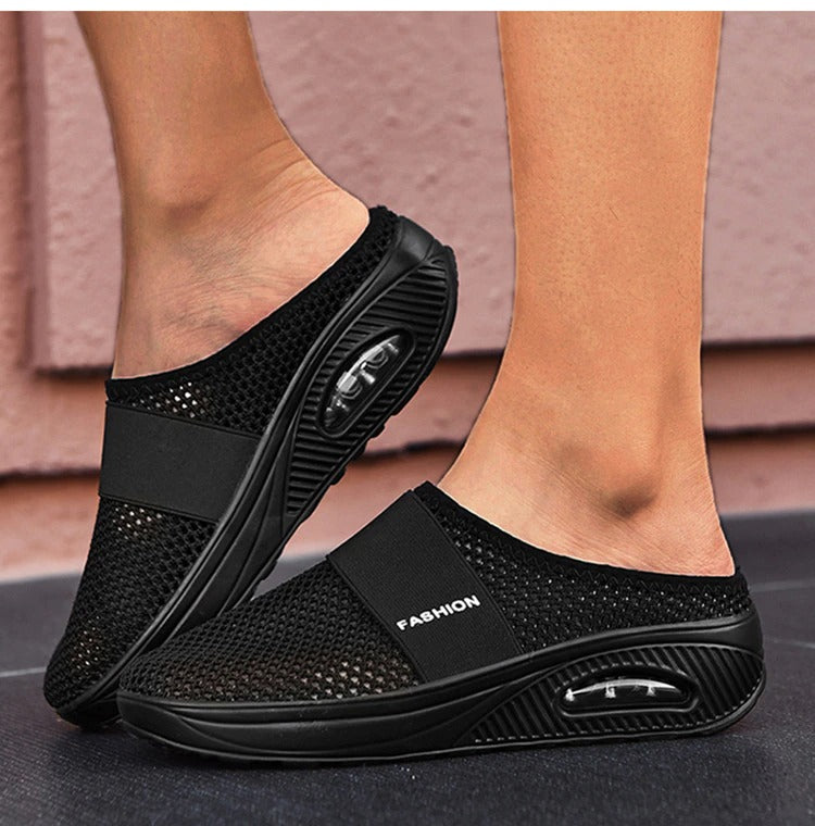 Emma - Chaussures de marche à enfiler avec coussin orthopédique