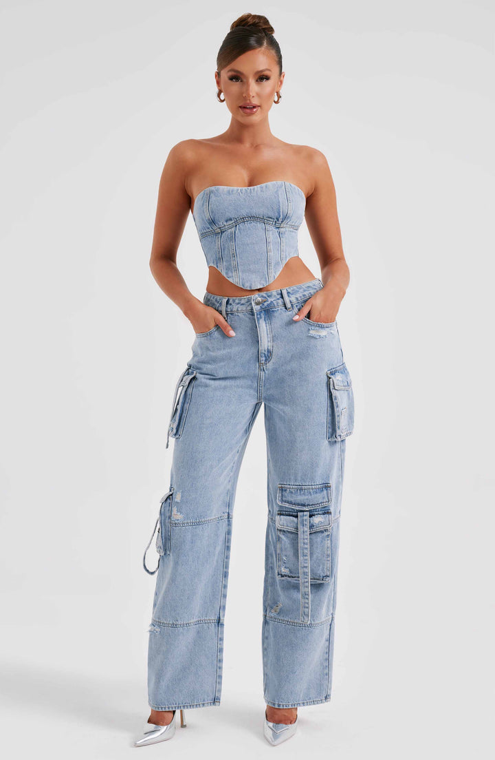Stella™ - Stylische Cargohose aus Denim