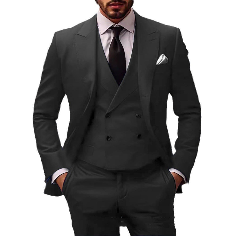 Plus Size Suit Three-piece Dress Suit - Modefluss