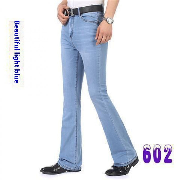 Men's Flared Pants Elastic Denim - Modefluss