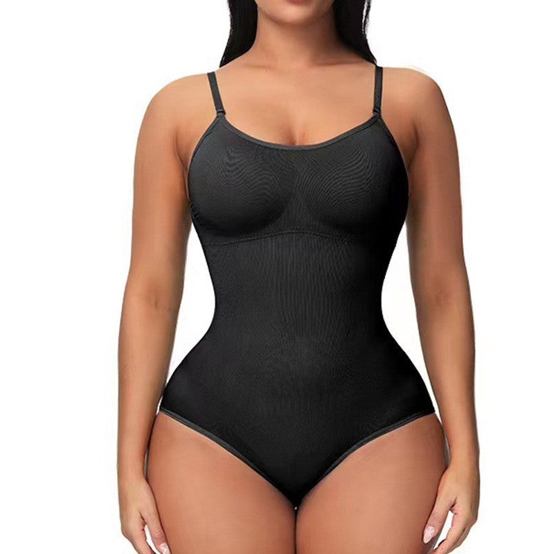 Damen Träger-Jumpsuit – Modischer, Nahtloser, Figurformender Body - Modefluss