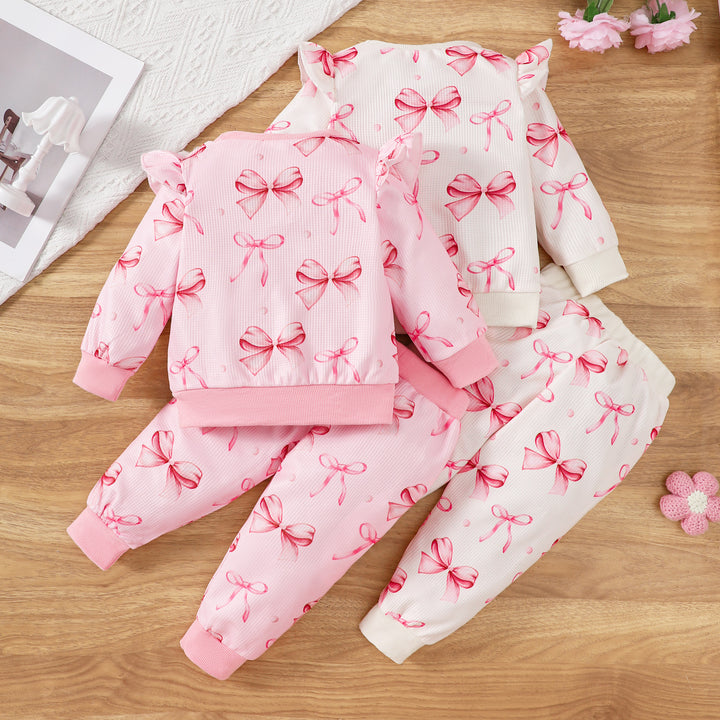 Baby's Cute Butterfly Print Sweater Trousers Suit - Modefluss