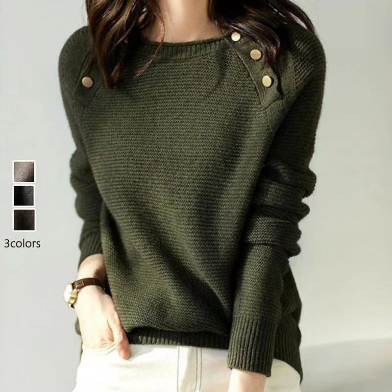 Europäische Mode – Lässige Strickpullover für Damen" - Modefluss