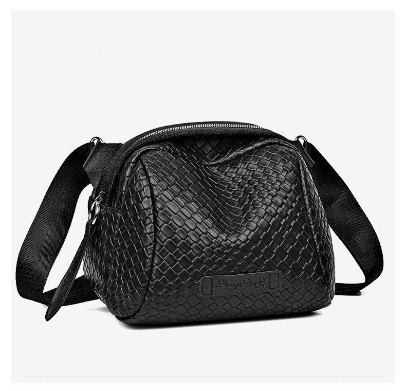 Vera™ - Handgewebte Rindsleder-Muscheltasche mit großem Fassungsvermögen