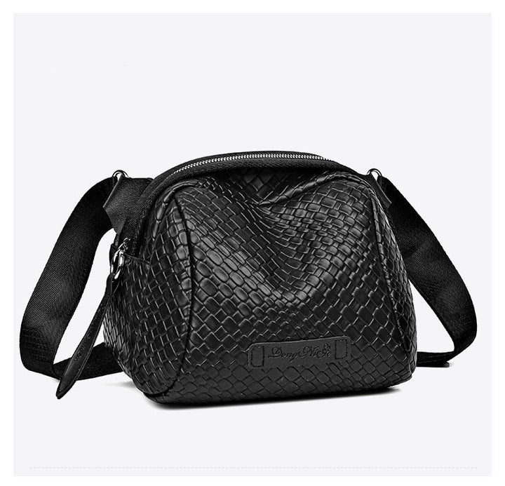 Vera™ - Handgewebte Rindsleder-Muscheltasche mit großem Fassungsvermögen